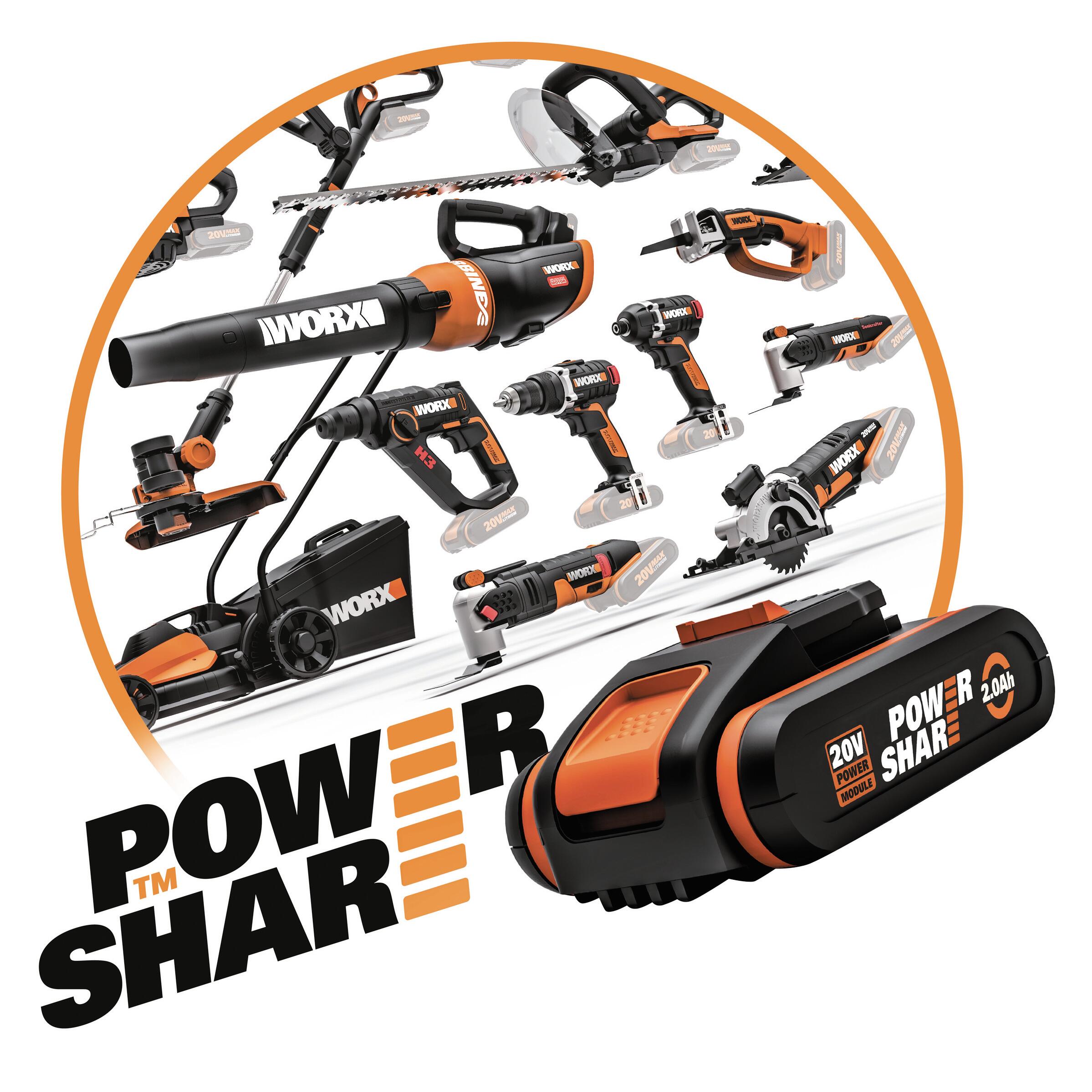 WORX BATTERY OPERATED MULTIFUNCTION PRUNER 20V BLADE 12CM BATTERY AND CHARGE NOT INCLUDED