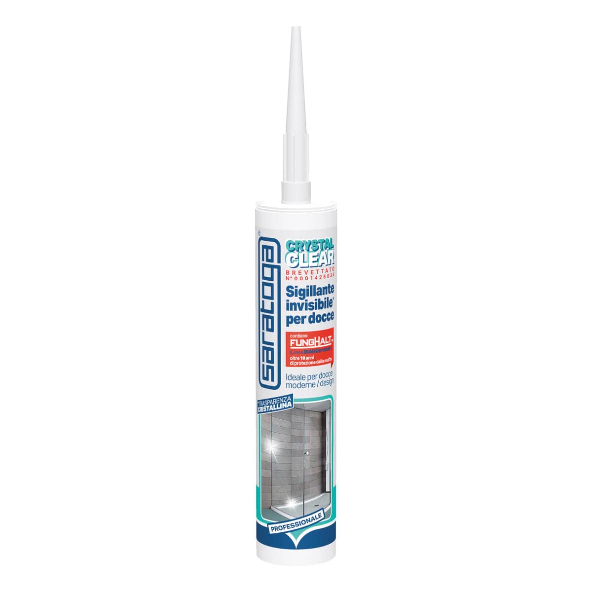 Bricocenter SILICONE SEALANT CRISTAL CLEAR INVISIBLE ANTI-MOULD ML310