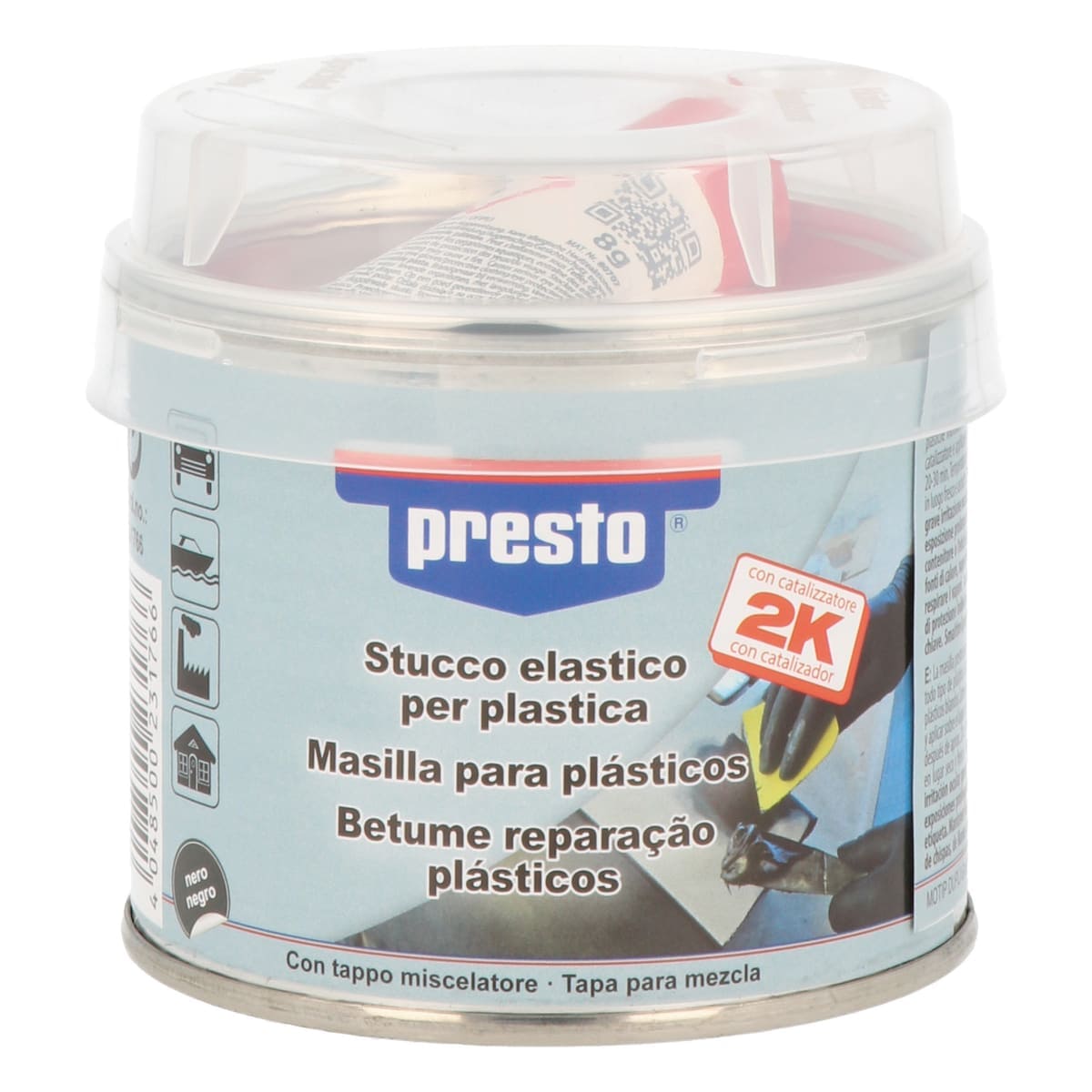 Bricocenter TWO-COMPONENT ELASTIC PUTTY FOR PLASTIC 250 G