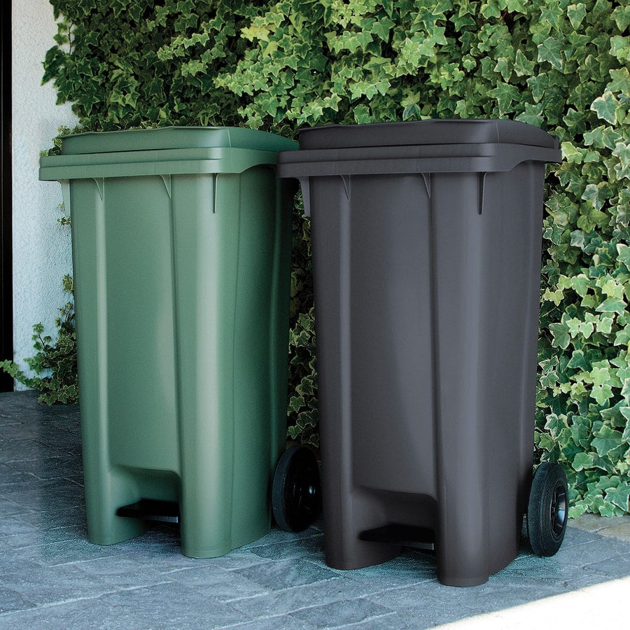 Bricocenter BIDONE CARRELLATO 120LT CON PEDALE VERDE FELCE