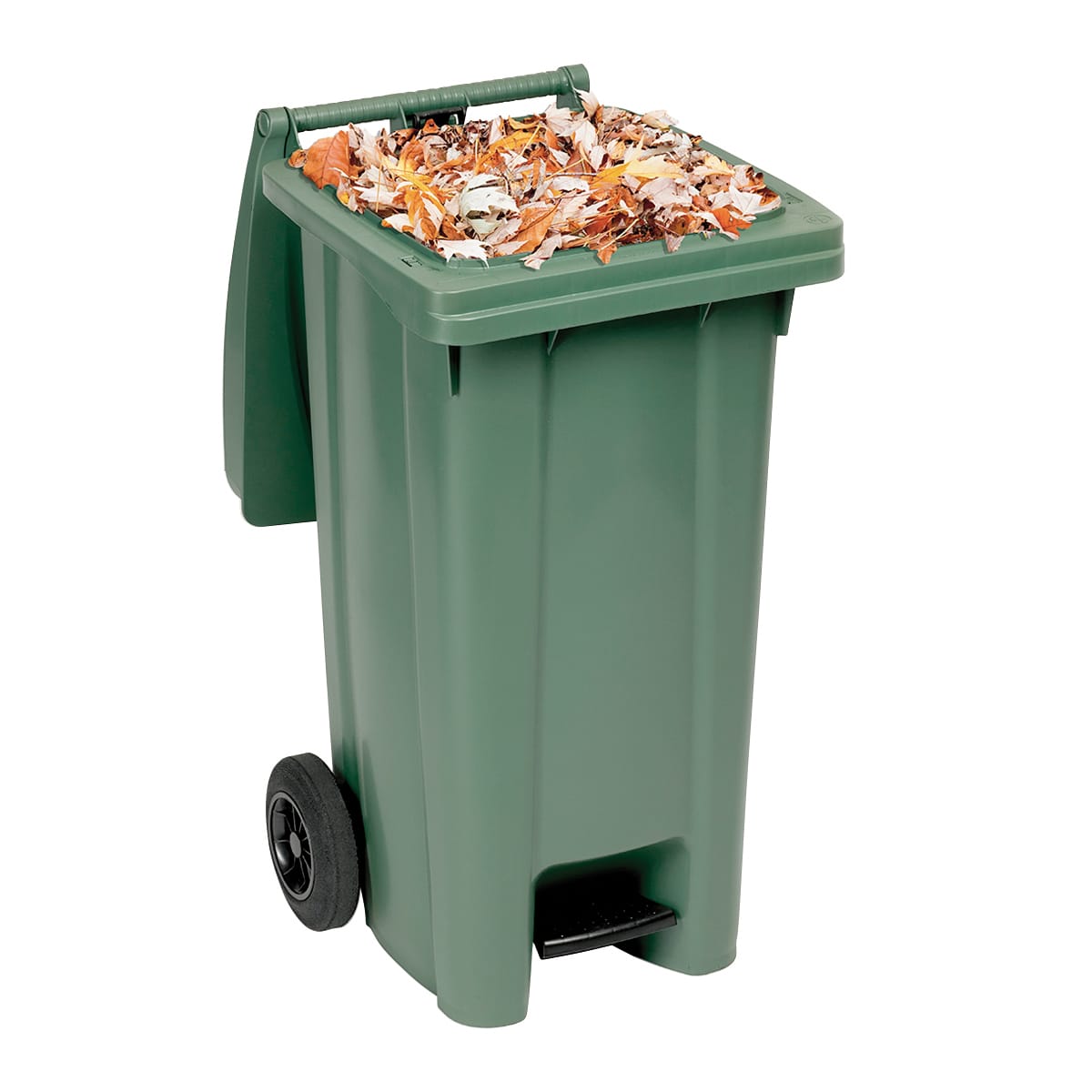 Bricocenter BIDONE CARRELLATO 120LT CON PEDALE VERDE FELCE