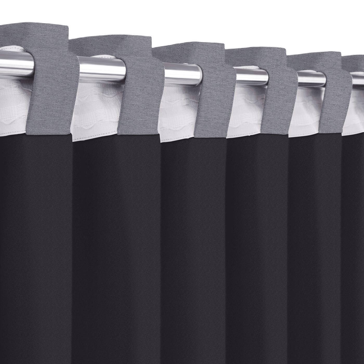 Dagmar ecru thermal-effect curtain, 200x280cm, with tape and concealed loop