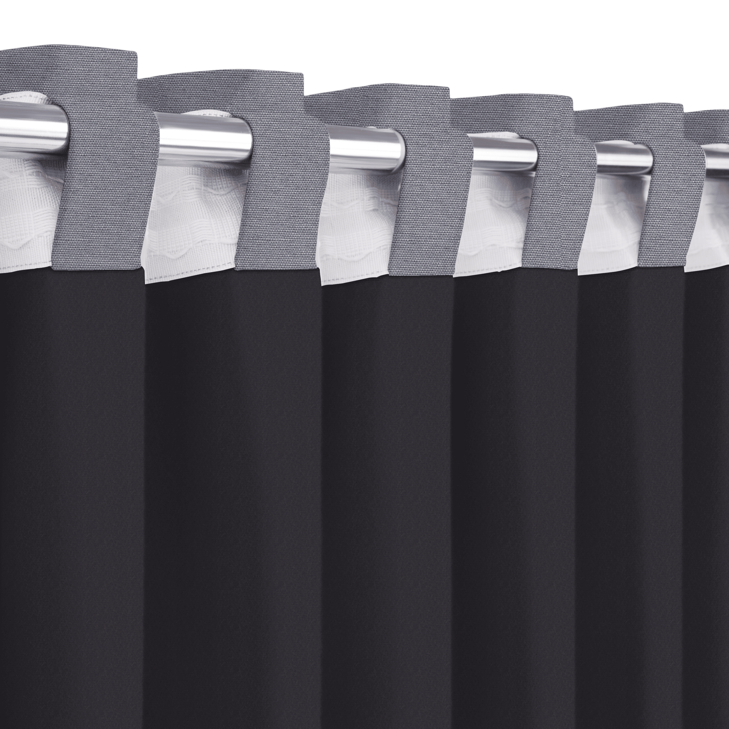 Dagmar ecru thermal-effect curtain, 200x280cm, with tape and concealed loop