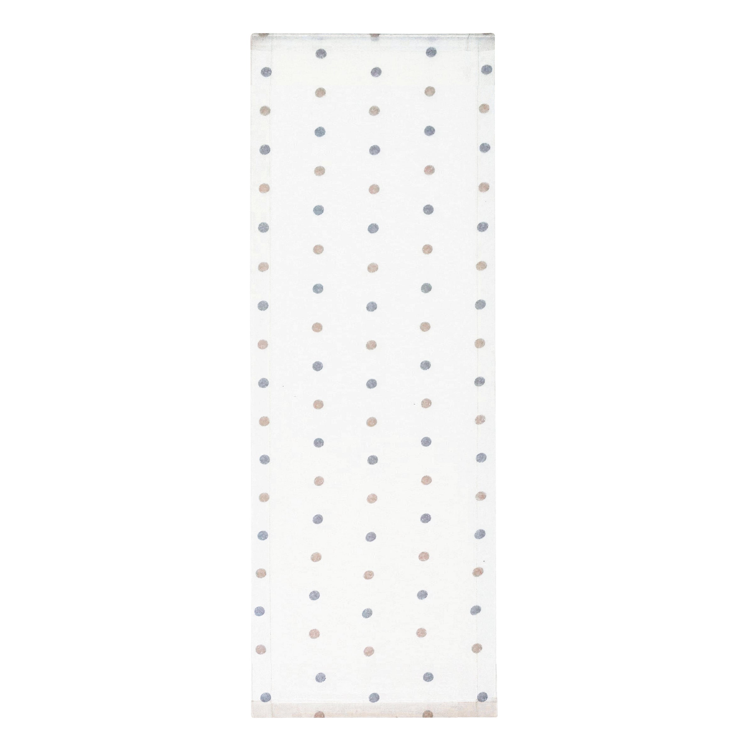 Chloe white curtain with bronze polka dots, 60x170 cm