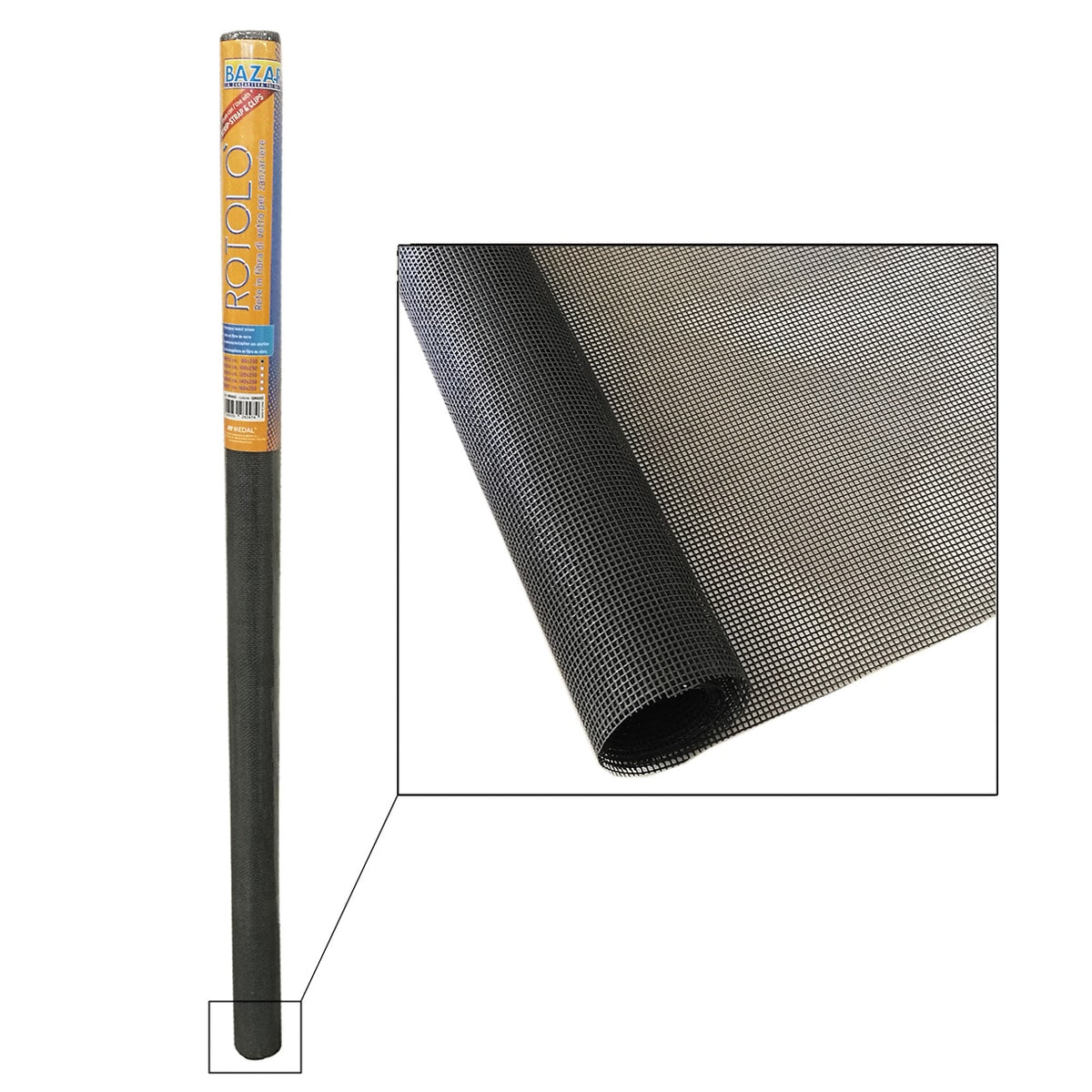 GLASS FIBRE ROLL 100X250CM MOSQUITO NET