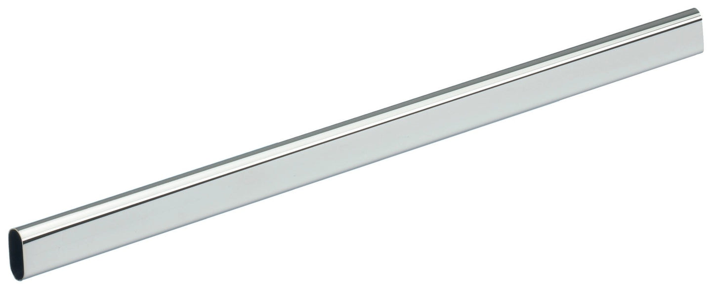 OVAL METAL CHROME TUBE FOR ARM 30X15X2000MM