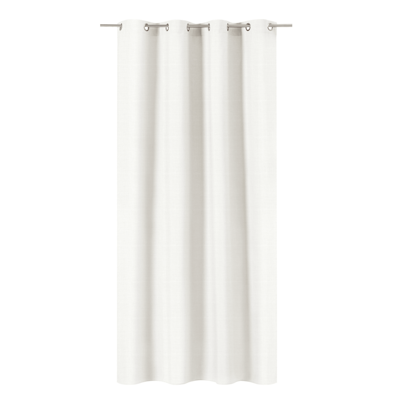 New Charlina white opaque curtain, 140x280 cm, with buttons