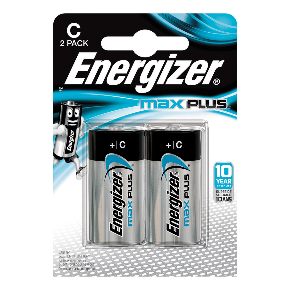 2 MAX PLUS C BATTERIES