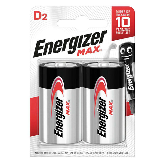 2 ALKALINE TORCH BATTERIES D MAX - best price from Maltashopper.com BR420440024