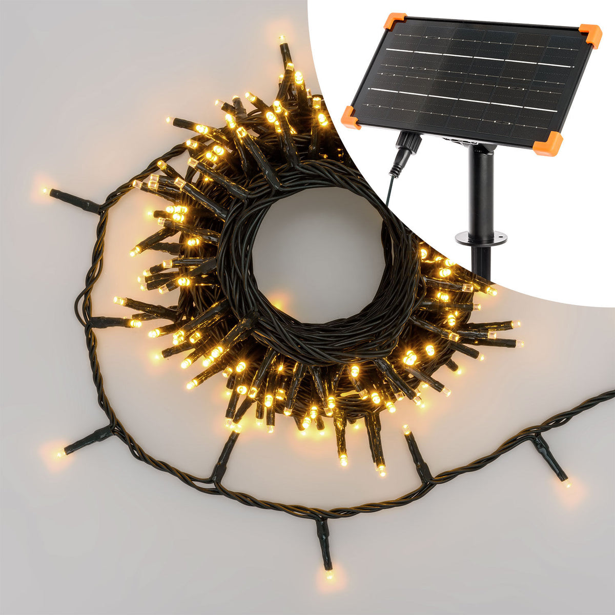 Catena luminosa luce calda 1200 miniled 60 mt