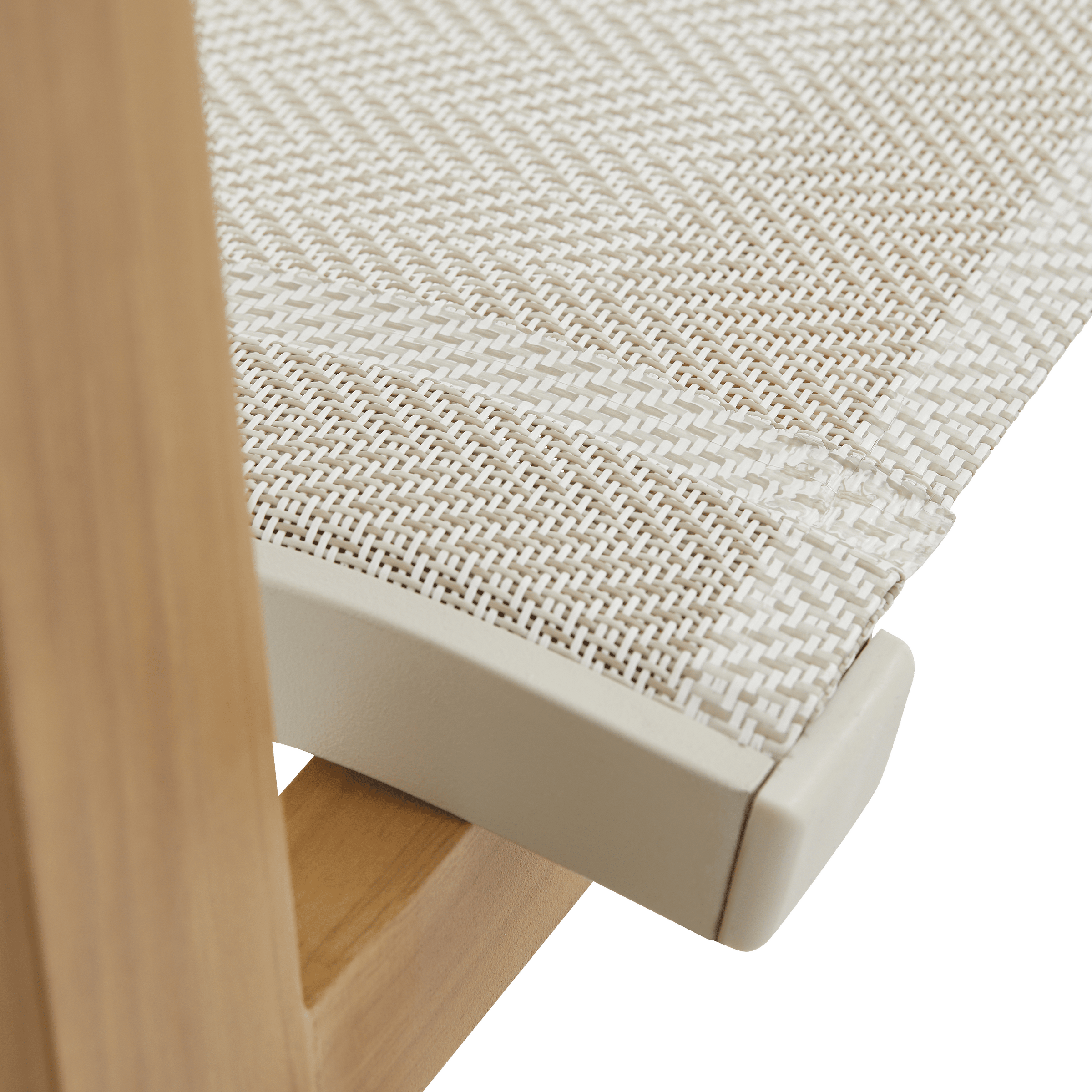 Odyssea chair in aluminium and Naterial wood-effect textilene