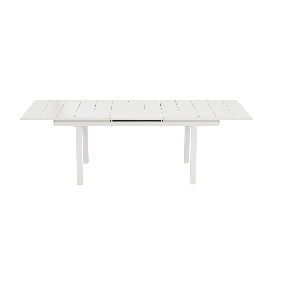 Odyssea table 188/244 x 100, all-white aluminium, Naterial