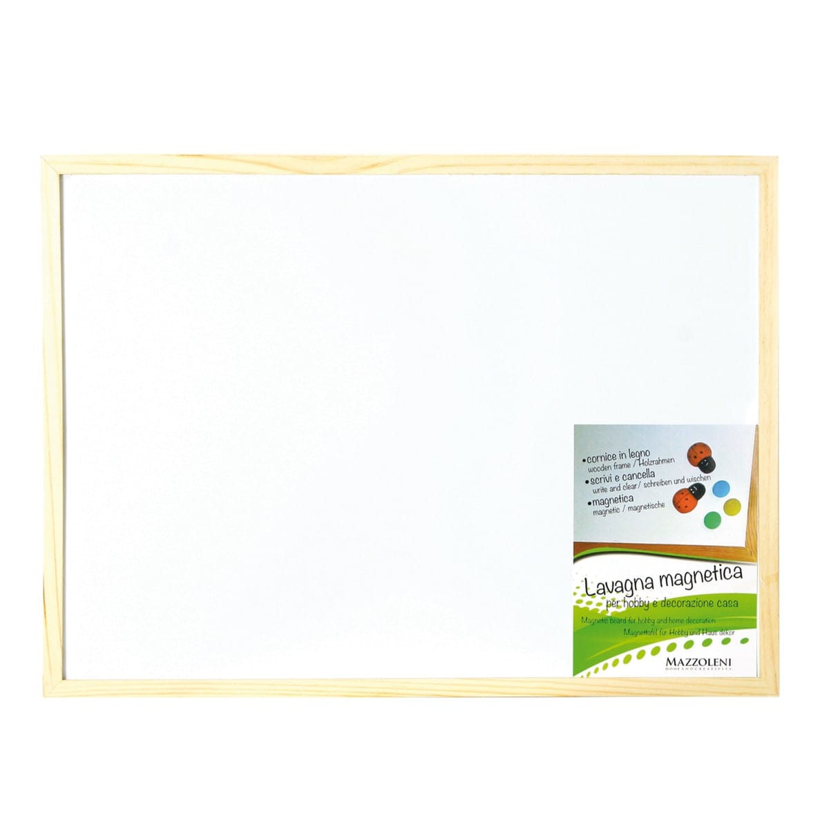 45X60CM PVC MAGNETIC BOARD WITH WOODEN FRAME