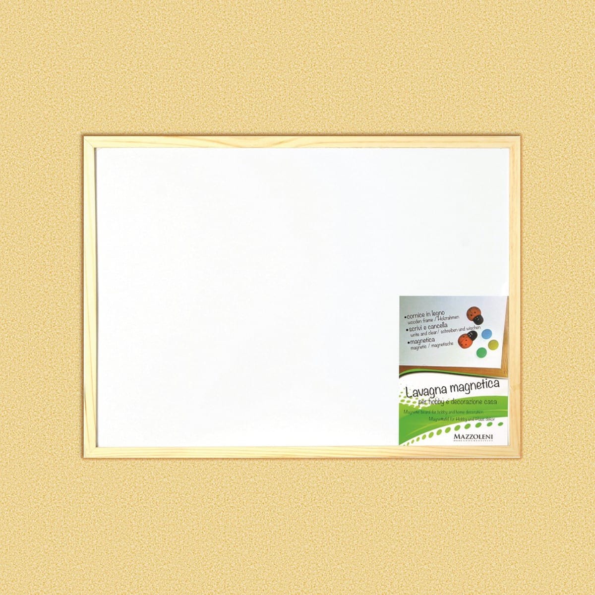 Bricocenter 60X80CM PVC MAGNETIC BOARD WITH WOODEN FRAME