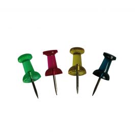 CORK NOTICEBOARD PINS ASSORTED COLOURS 25 PIECES