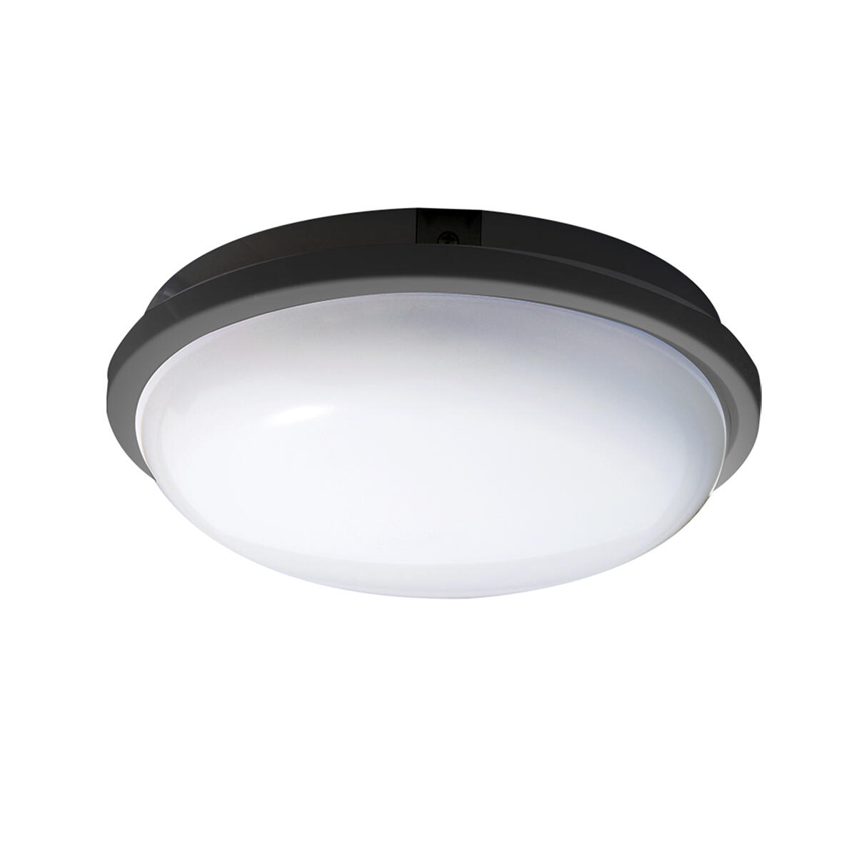 Black outdoor LED ceiling light, 22W, 2700 lumens, 3CCT
