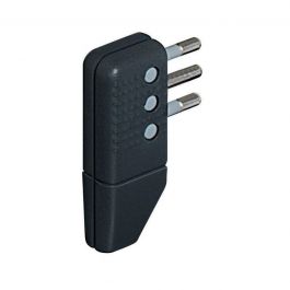 SPACE-SAVING 10A PLUG AND AORIENTABLE PLUGS BLACK