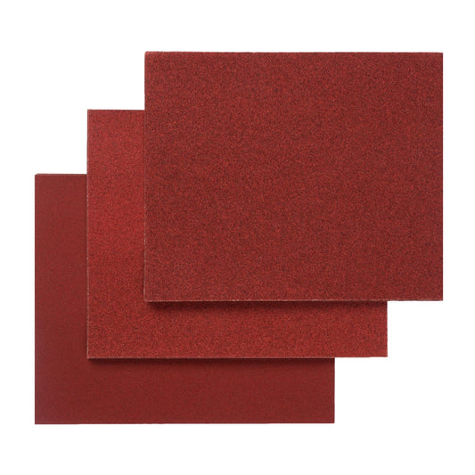 Wood sanding sheets, grit sizes 40, 80, 120 and 180, 230 x 280 mm, 10 pieces