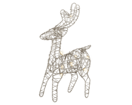 BATTERY OPERATED MICRO LED REINDEER L 12 X 21 H