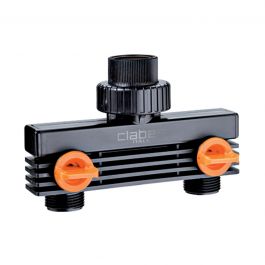 TAP CONNECTION DIAM 3/4P WITH TWO ADJUSTABLE THREADED OUTLETS DIAM 3/4P