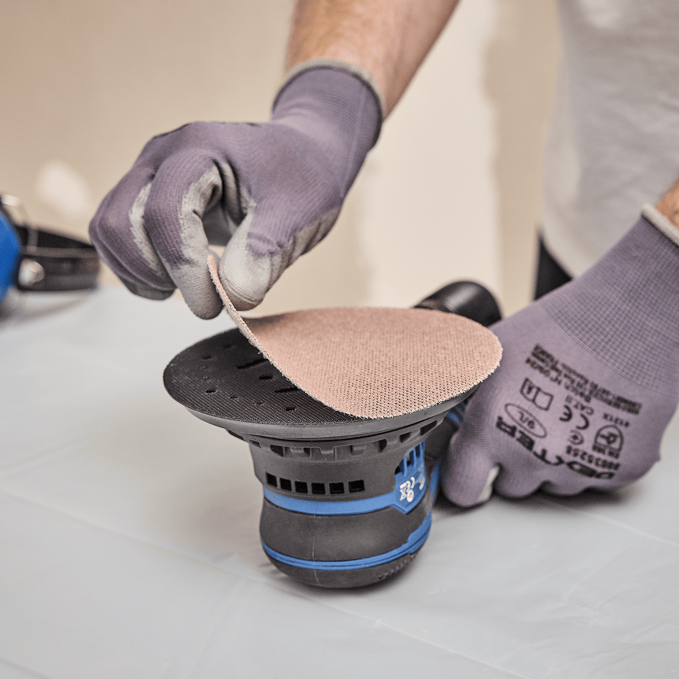 Dexter rubber pad with Velcro, 150 mm in diameter