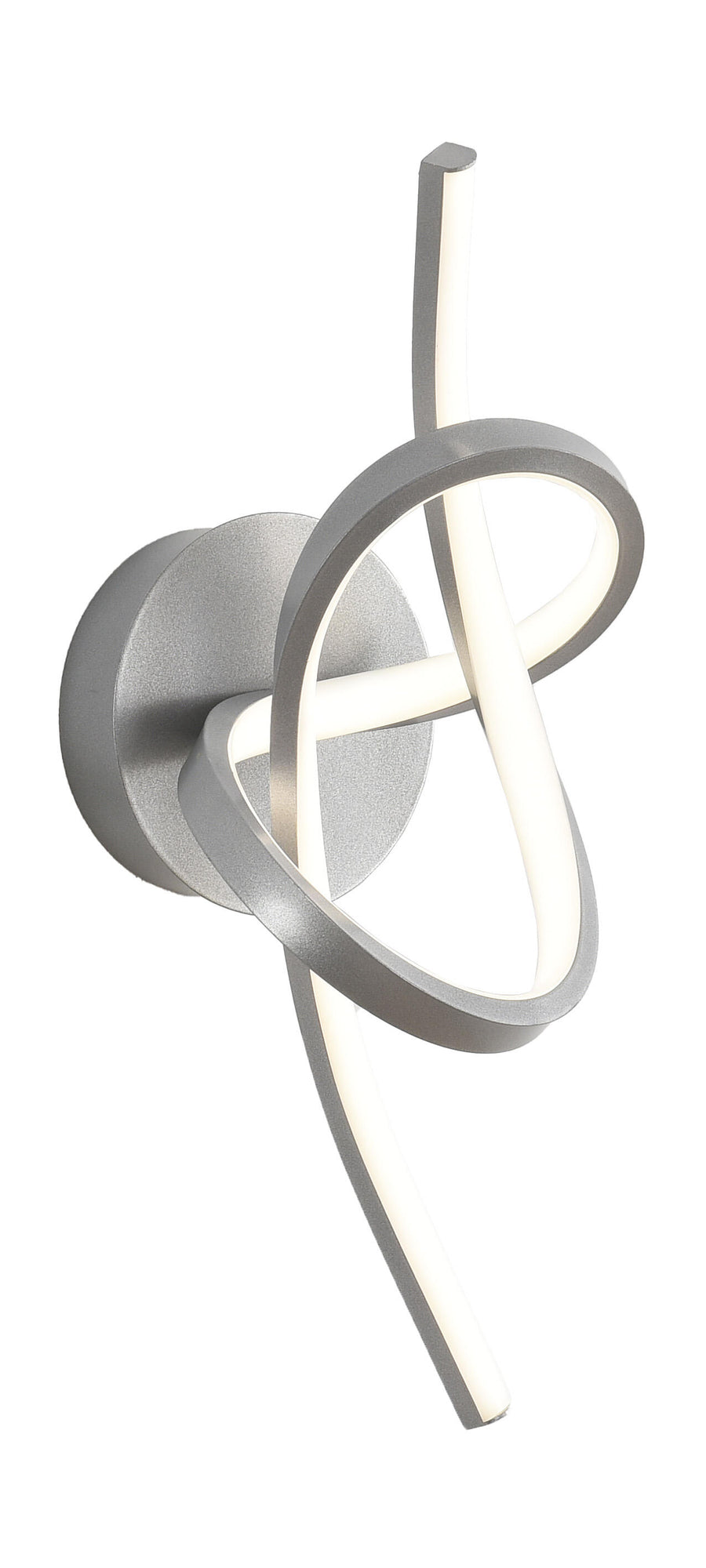 Applique taylor silver h38 cm led 15w luce naturale