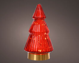 RED GLASS SAPLING WITH MICROLED H2