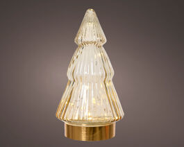 GOLD GLASS SAPLING WITH MICROLED H 20