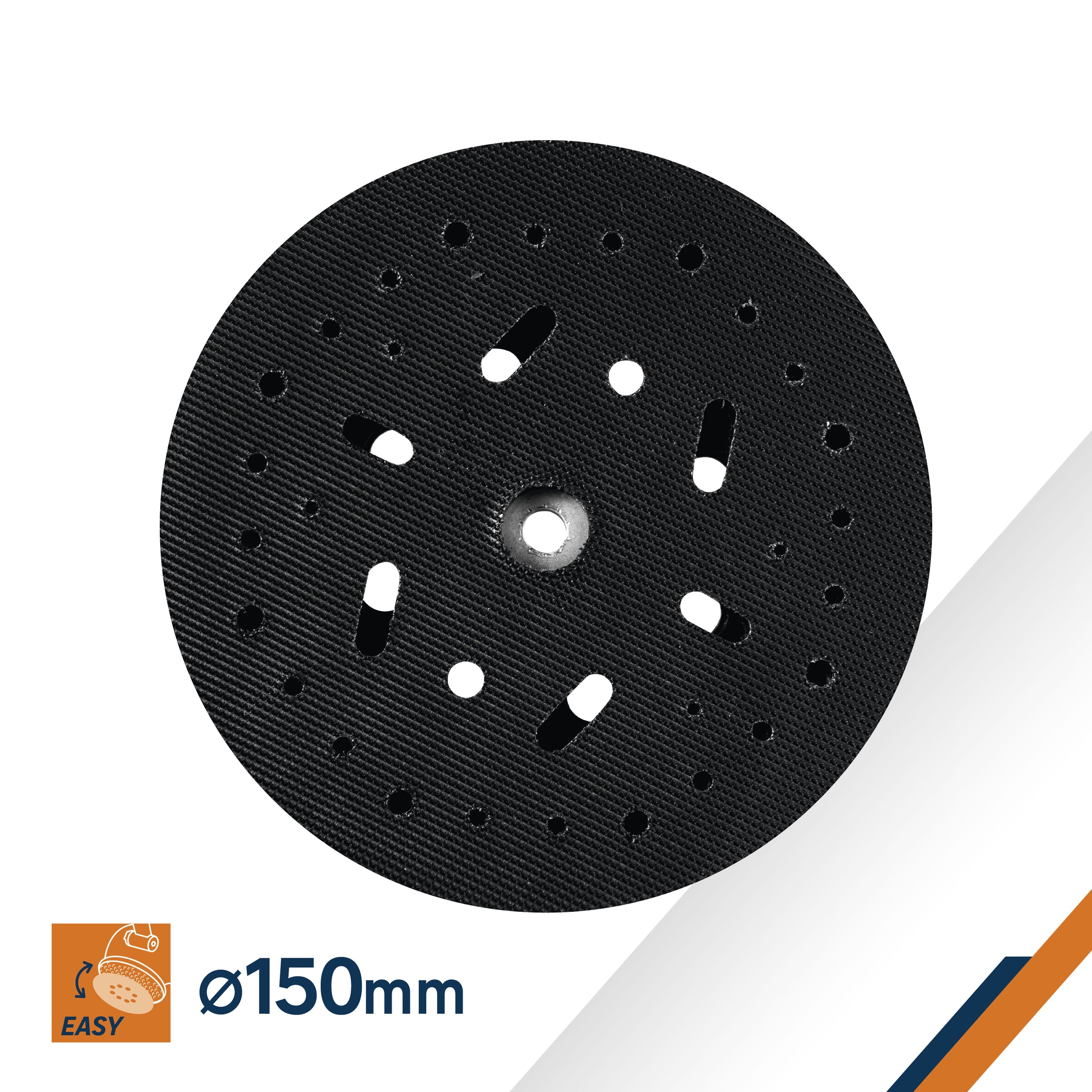 Dexter rubber pad with Velcro, 150 mm in diameter