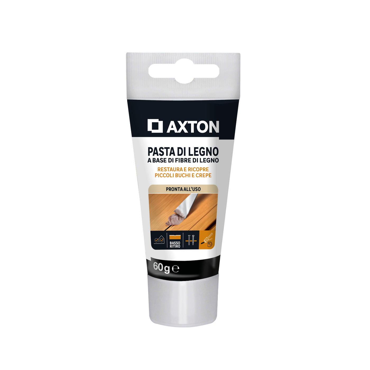 Axton wood filler paste, white, 60g