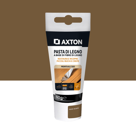 Axton wood filler paste, dark walnut, 60g