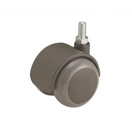 50 MM DIAMETER SWIVEL TWIN WHEEL WITH 8 MM THREADED PIN