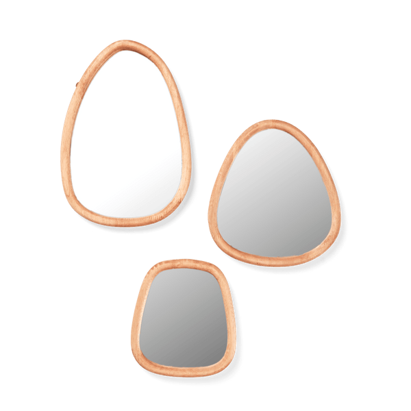 TRIO RUBBERWOOD MIRROR