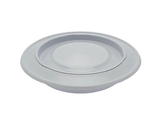 White Aluminum Rosette Diameter 130 MM