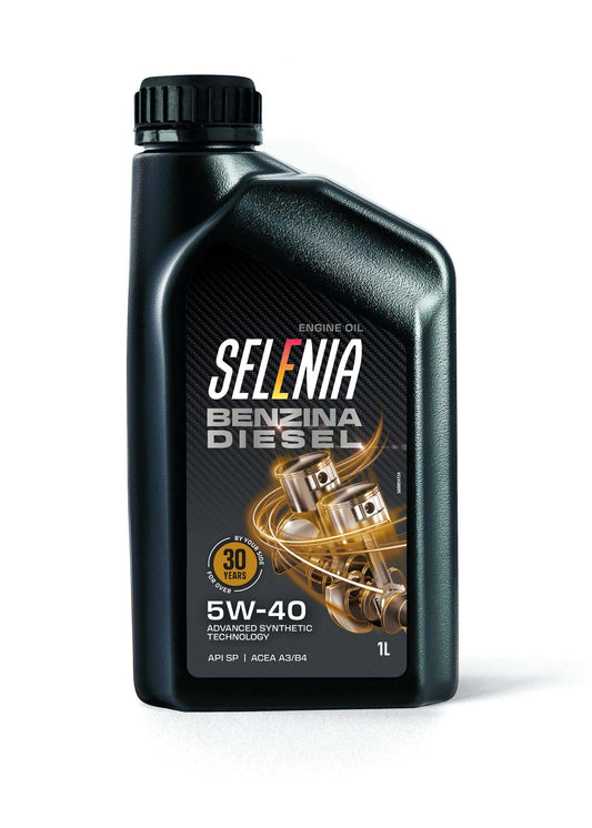 Bricocenter PETRONAS SELENIA GASOLINE/DIESEL ENGINE OIL 1L SEMI-SYNTHETIC 5W40