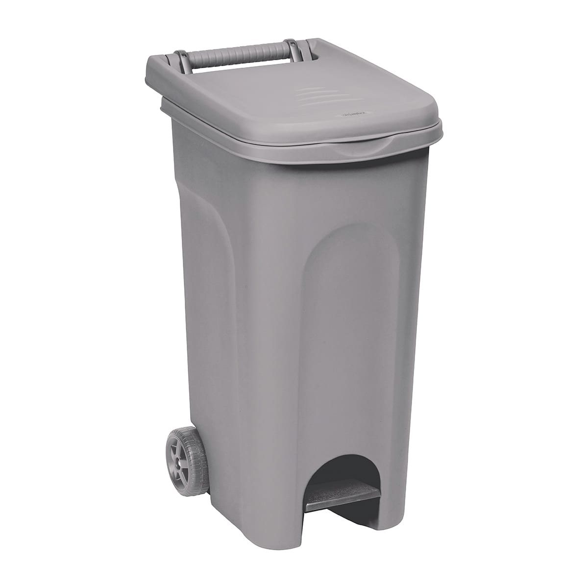 Bricocenter PATTUMIERA CON PEDALE GRIGIO POLVERE URBAN SYSTEM 80LT CON RUOTE