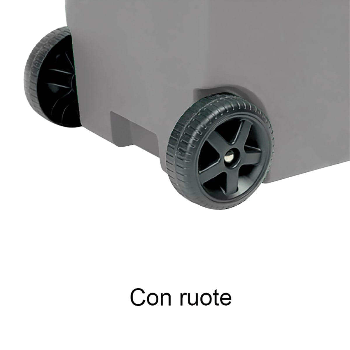 Bricocenter PATTUMIERA CON PEDALE GRIGIO POLVERE URBAN SYSTEM 80LT CON RUOTE
