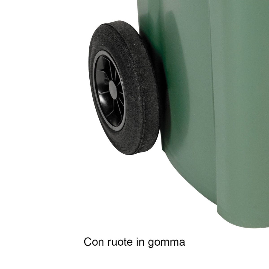 Bricocenter BIDONE CARRELLATO 120LT CON PEDALE VERDE FELCE