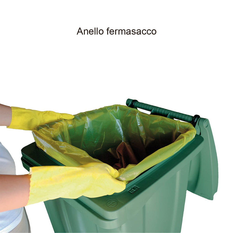 Bricocenter BIDONE CARRELLATO 120LT CON PEDALE VERDE FELCE