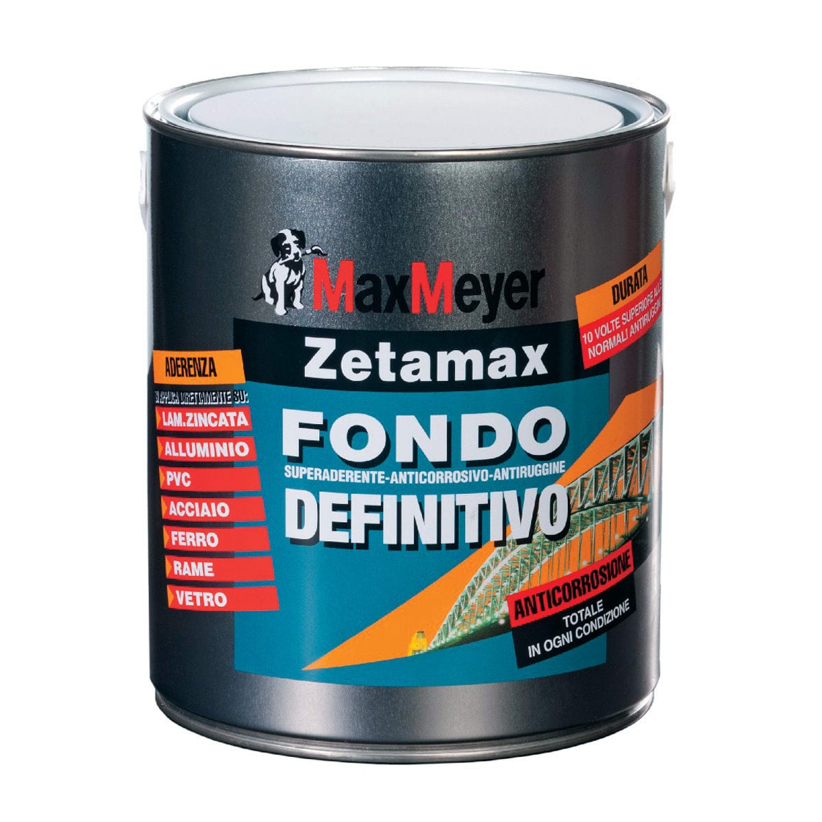 Bricocenter PRIMER-ANTICORROSIVE SOLVENT FOR ALUMINIUM ZINC ZETAMAX 2.5 L