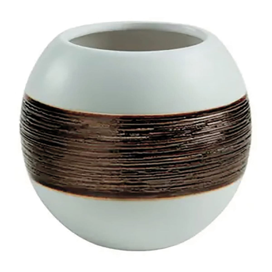 Bricocenter ALEXIA WHITE BRONZE CERAMIC TOOTHBRUSH HOLDER
