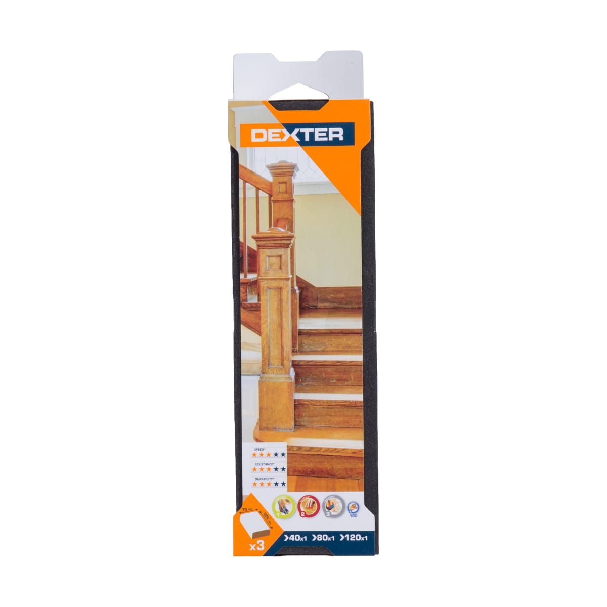 SET 3 DEXTER ABRASIVE SPONGES FOR WOOD G