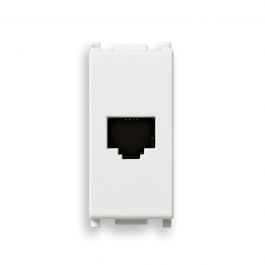 RJ11 PLANA WHITE TELEPHONE JACK