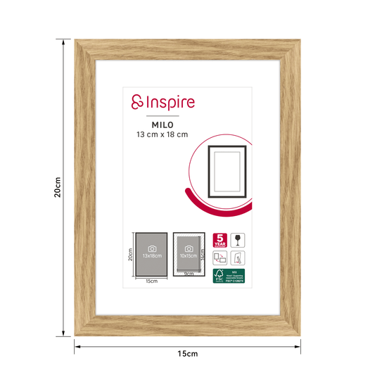 MILO FRAME 13X18 CM BEECH WOOD