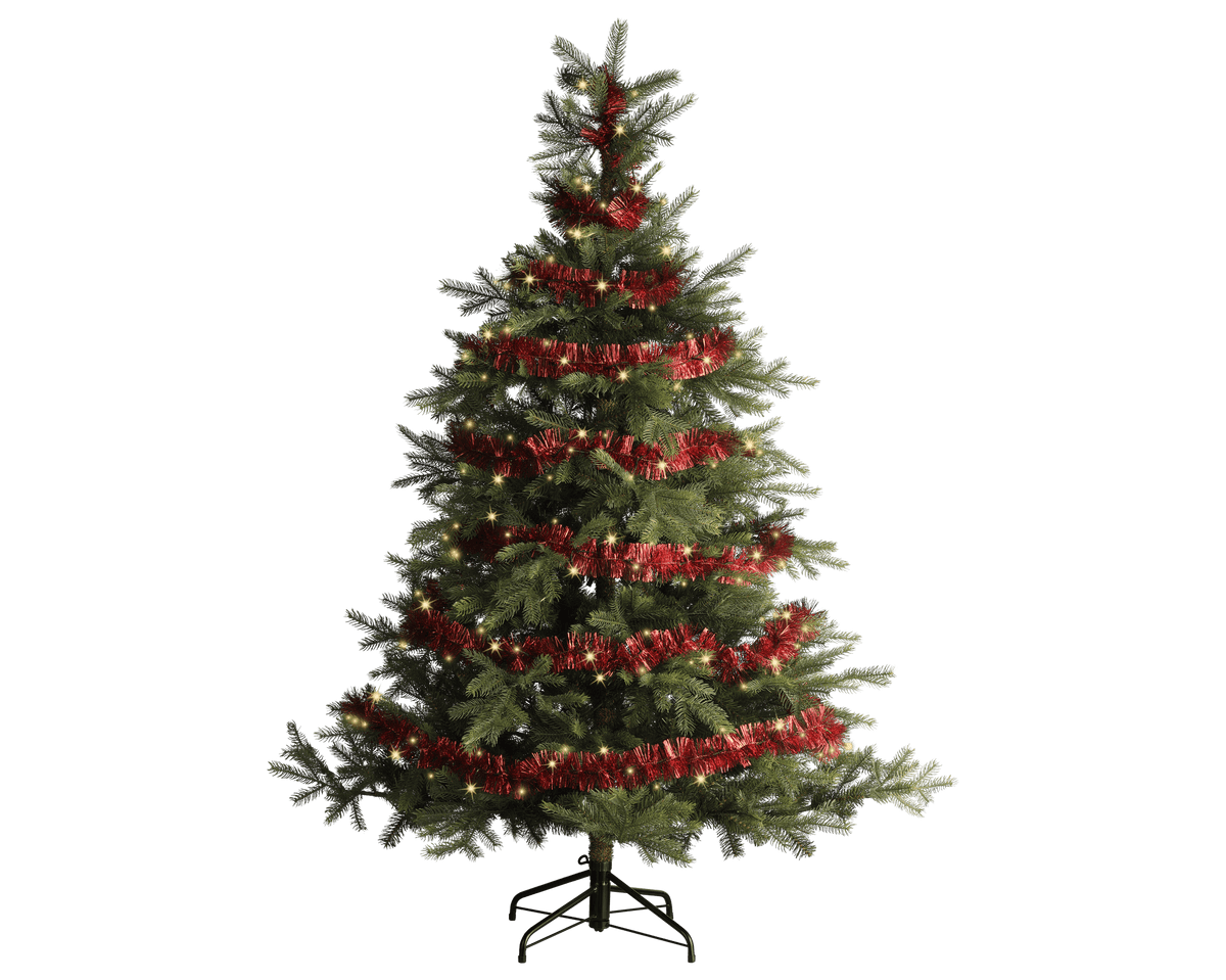 Ghirlanda rosso con led a batteria l 295cm con 8 funzioni