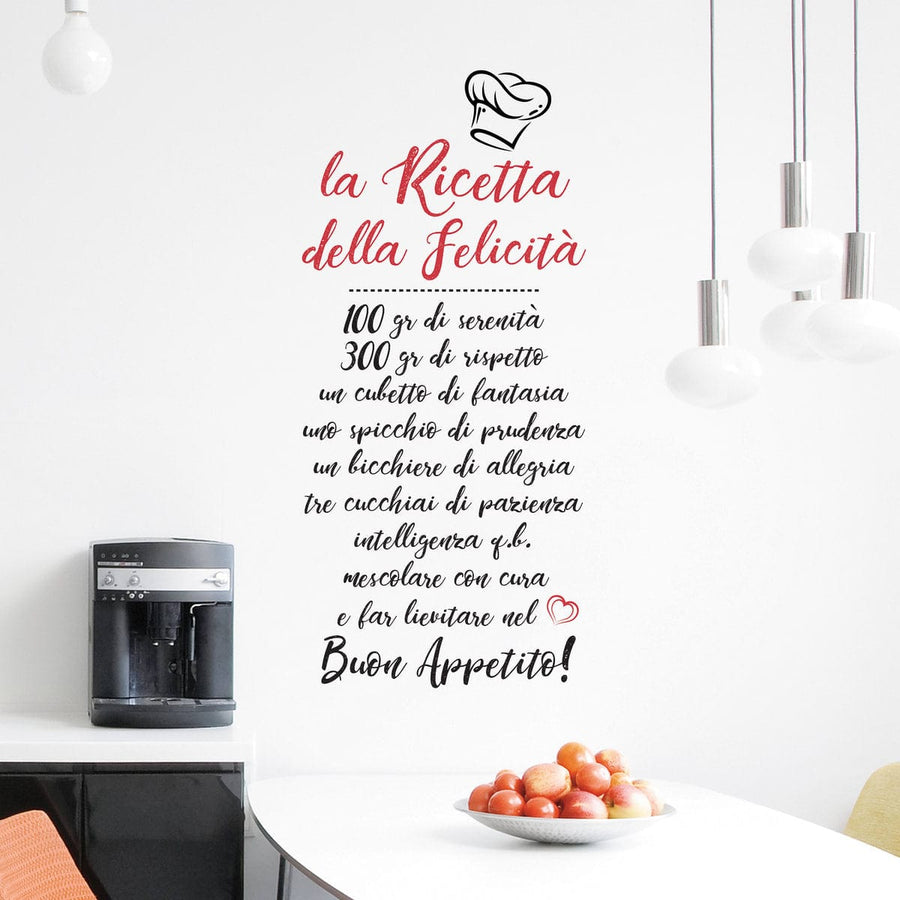 Bricocenter HAPPINESS RECIPE STICKER L