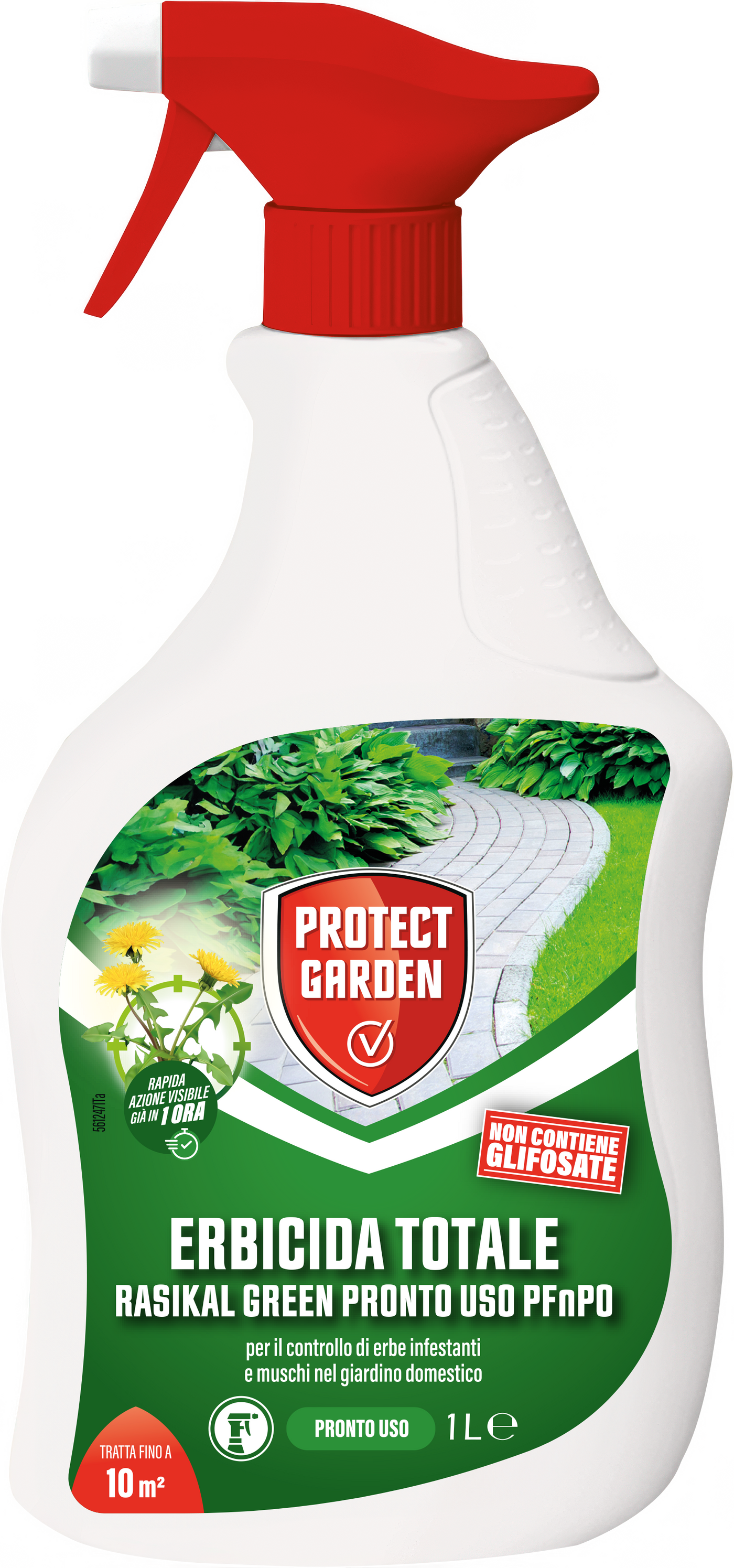 Ready-to-use total weedkiller, 1 litre, PG Rasikal Green