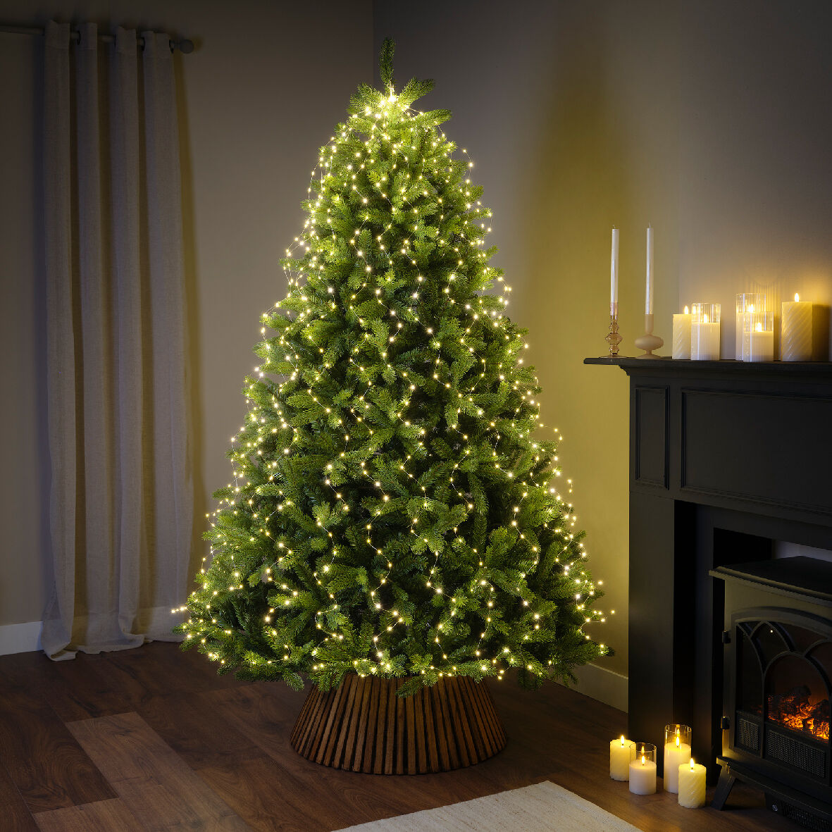 H 210 tree chain with micro-LEDs for a flashing effect