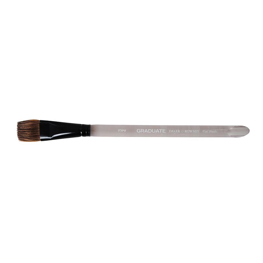 Flat ponyhair brush no. 3–4, short handle