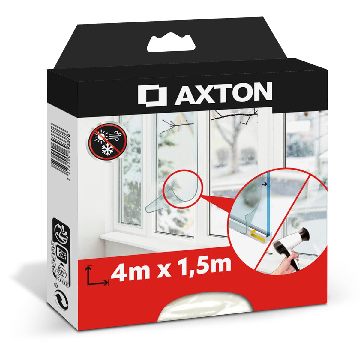 Bricocenter GLASS INSULATION FILM 4 X 1.5 M AXTON
